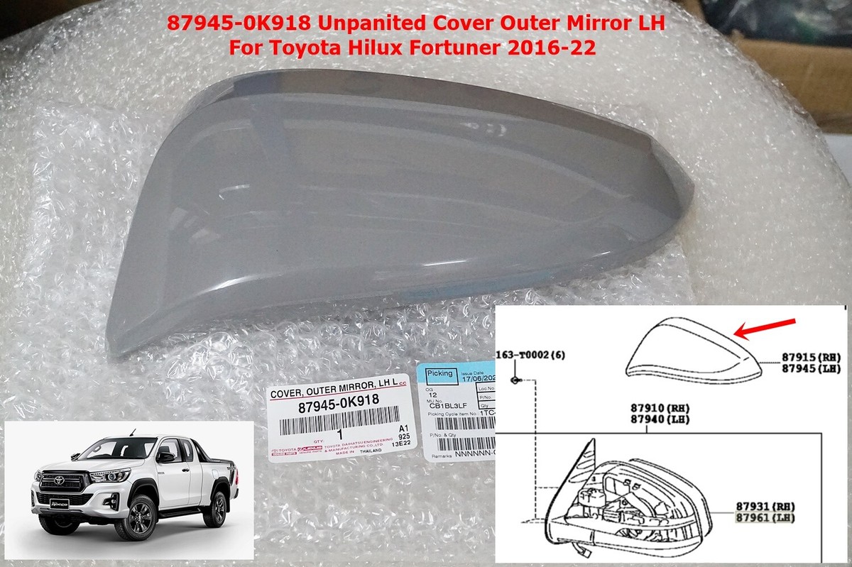 chan　1/4 879450K906 Genuine Toyota COVER, OUTER MIRROR, LH 87945