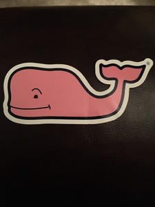 Pink Whale Sticker 2025