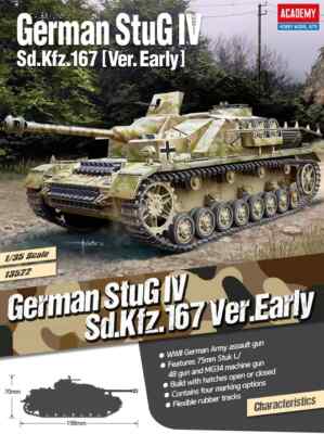 Deutsches StuG IV Sd.Kfz.167 ''Early Version'' | Plastikmodellbausatz im Maßsta...
