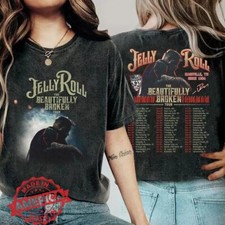 Jelly Roll 2 Sides Music Concert Roll Shirt, The Beautiful Broken Tour 2024