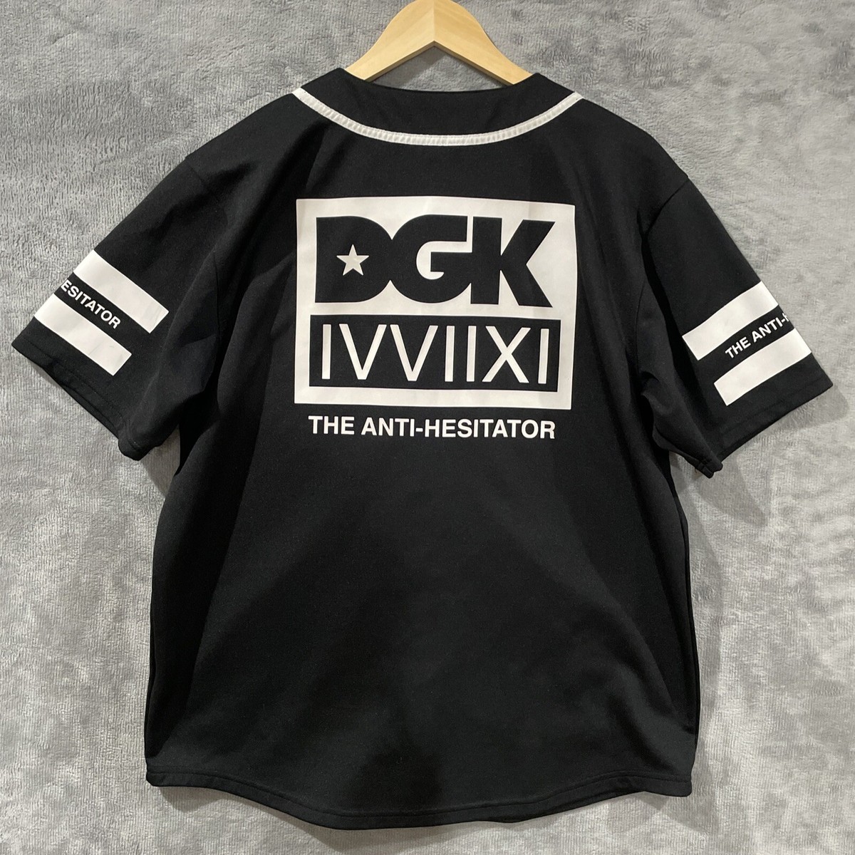 DGK Jersey Men's Large Black The Anti-Hesitator For Those Who Come