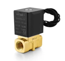 Brass Electric Solenoid Valve AirTAC 2WA050-15 1/2 NPT DC24V Fluid Control 2/2 W