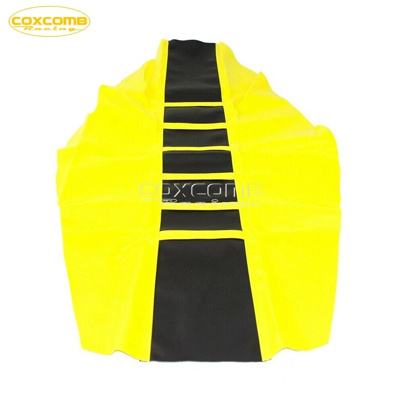 Cubierta de asiento suave con agarre acanalado para moto de cross Honda Yamaha XR CRF KLR KLX KX RMZ Foto 3 de 4