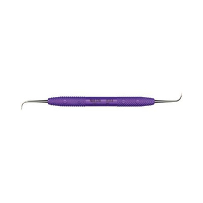 PDT R114 Cruise Line Nebraska 128 Double End Sickle Scaler Purple Resin Handle