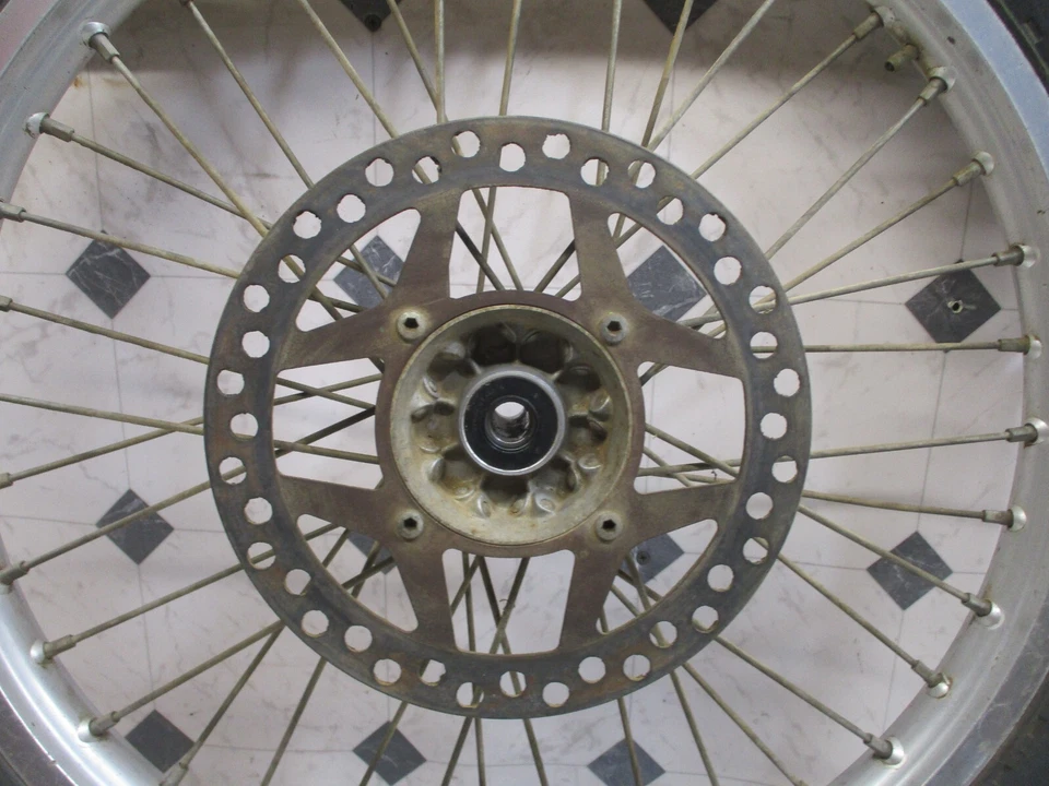 Kawasaki kx250 kx 250 1989 89 Front wheel tire rim hub 80/100-21 - Image 2 of 4