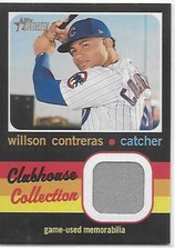 2020 Heritage Baseball HN Clubhouse Collection Relics Willson Contreras Cubs   1