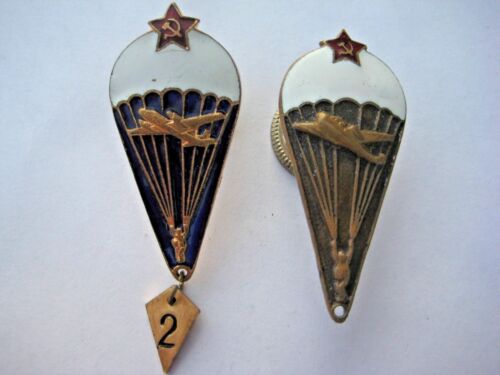 СССР USSR SOVIET RUSSIAN Breastplate PIN Parachuter  SKYDIVER  - Picture 1 of 12