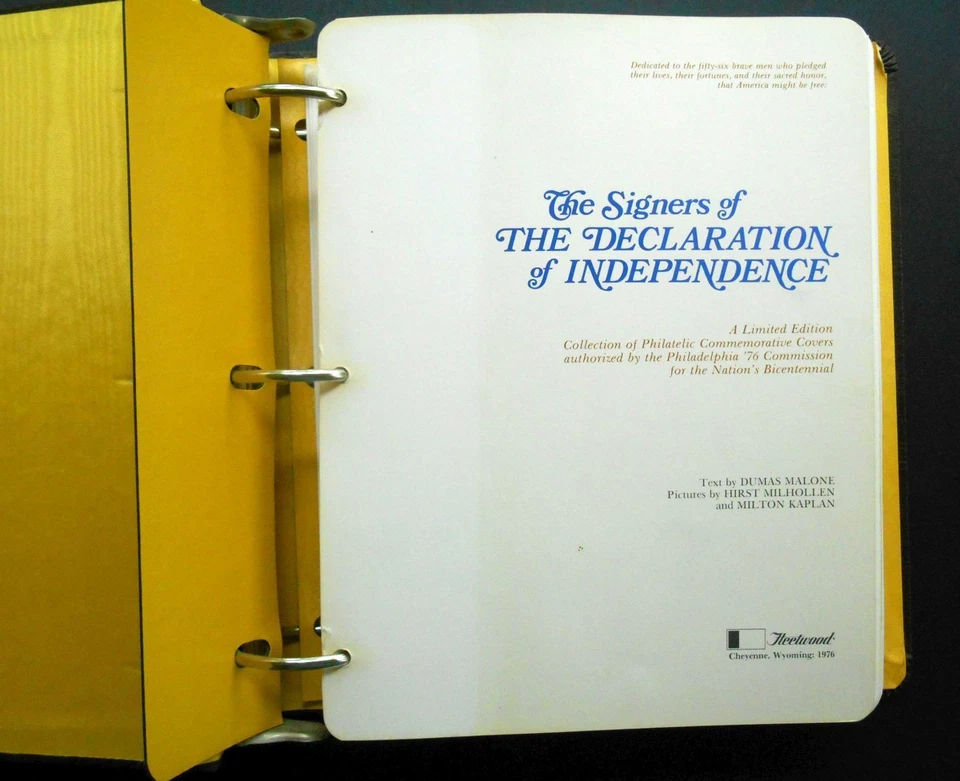 1976 U. S. Constitution Signers album Bicentennial 220 pages Founding Fathers - Image 2 of 4
