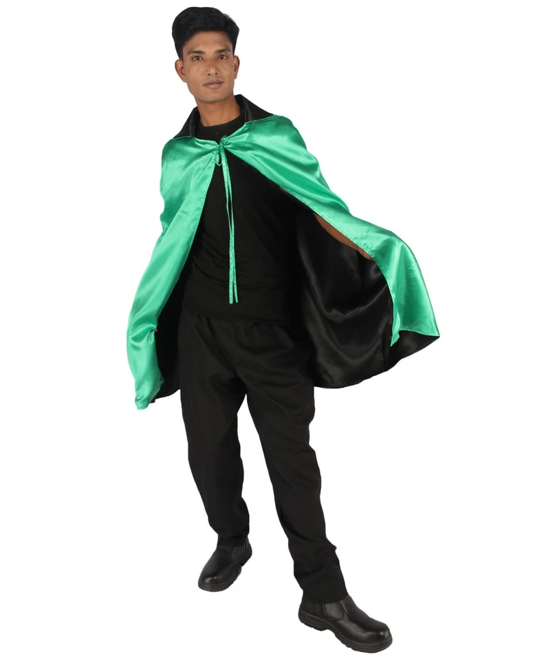 Disfraz de capa de vampiro reversible para hombre adulto | Múltiples opciones de color Foto 3 de 4