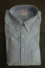NWOT Brooks Brothers Blue Supima Cotton Button Down 16.5-32 Traditional MSRP 95