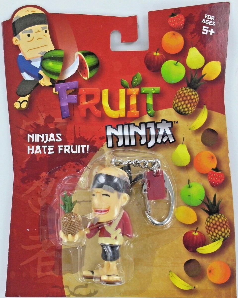 Fruit Ninja Sensei PINEAPPLE Keychain Keyring Blade Slice Video