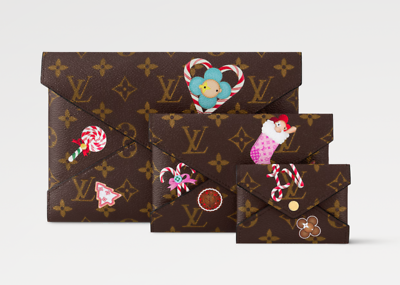 New Louis Vuitton Vivienne Pochette Kirigami M12203 3 Piece Pouch
