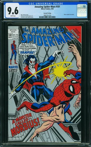 Amazing Spider-man #101 CGC 9.6🔥1st Morbius🔥1992 WHITE 2nd print P4 316 cm au