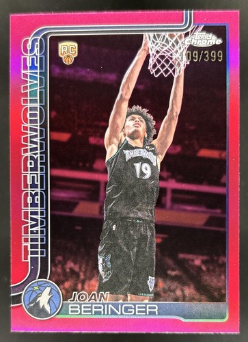 2025-26 Topps Chrome Update Joan Beringer Magenta Refractor Rookie RC #/399