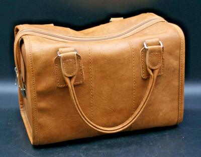 Vintage Samsonite Cordoba Brown Leather Carry On Bag Luggage Suitcase