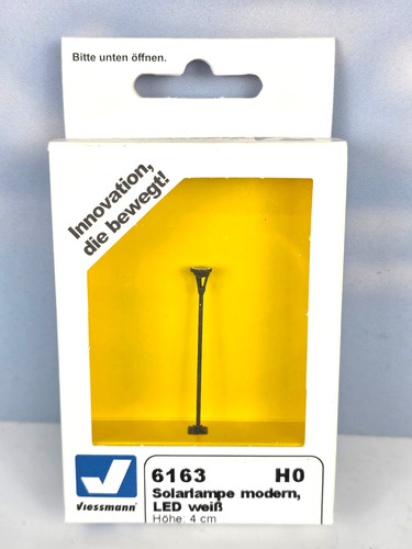 (8579) Viessmann H0 6163 Lámpara Solar Moderna, LED Blanco Nuevo & EMBALAJE ORIGINAL | Condition: Neu