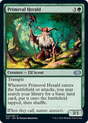 Primeval Herald Uncommon Jumpstart 2022 #42 Near Mint