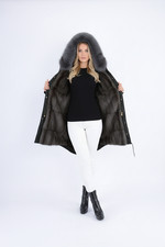 WeLoveParka SAGA Fur Moritz Armyparka Damen Fox / Kitzbühl Pelz  Neu mit Etikett