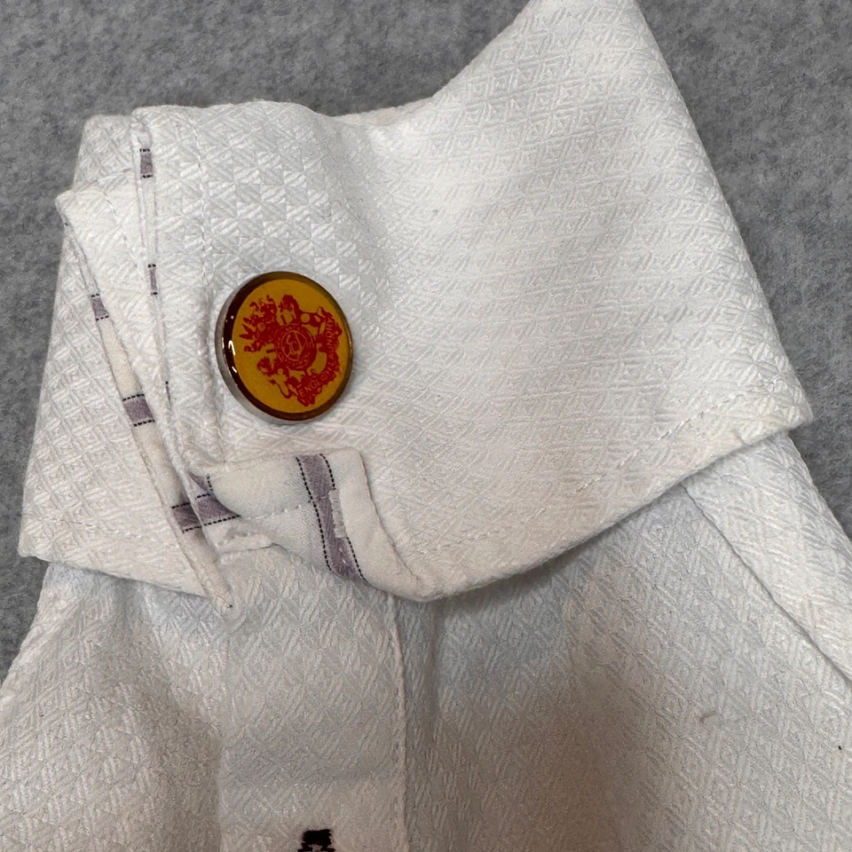 English Laundry Western Dress Shirt White Knight Embroidered Rodeo Button Down - Image 4 of 4