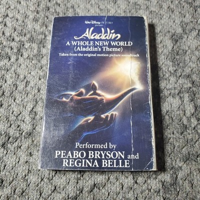 Peabo Bryson & Regina Belle A Whole New World Cassette 1992 Columbia Single