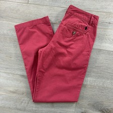 Polo Ralph Lauren Boys Size 12 Coral Pink Chino Pants Flat Front Straight Leg