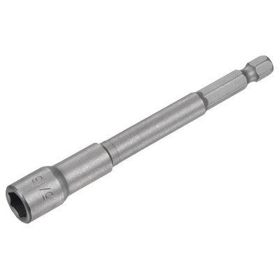 1/4'' Quick-Change Hex Shank 5/16'' Magnetic Nut Driver Bit, 4'' Length SAE Size