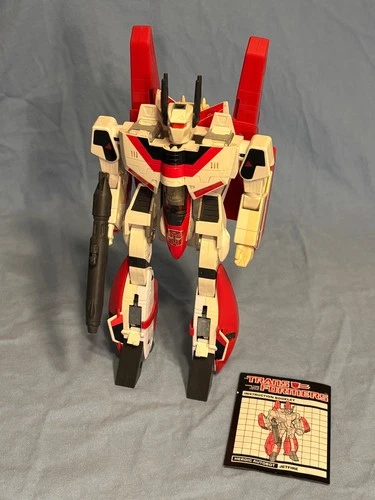 Vintage 1980's Transformers G1 Jetfire, with instruction booklet
