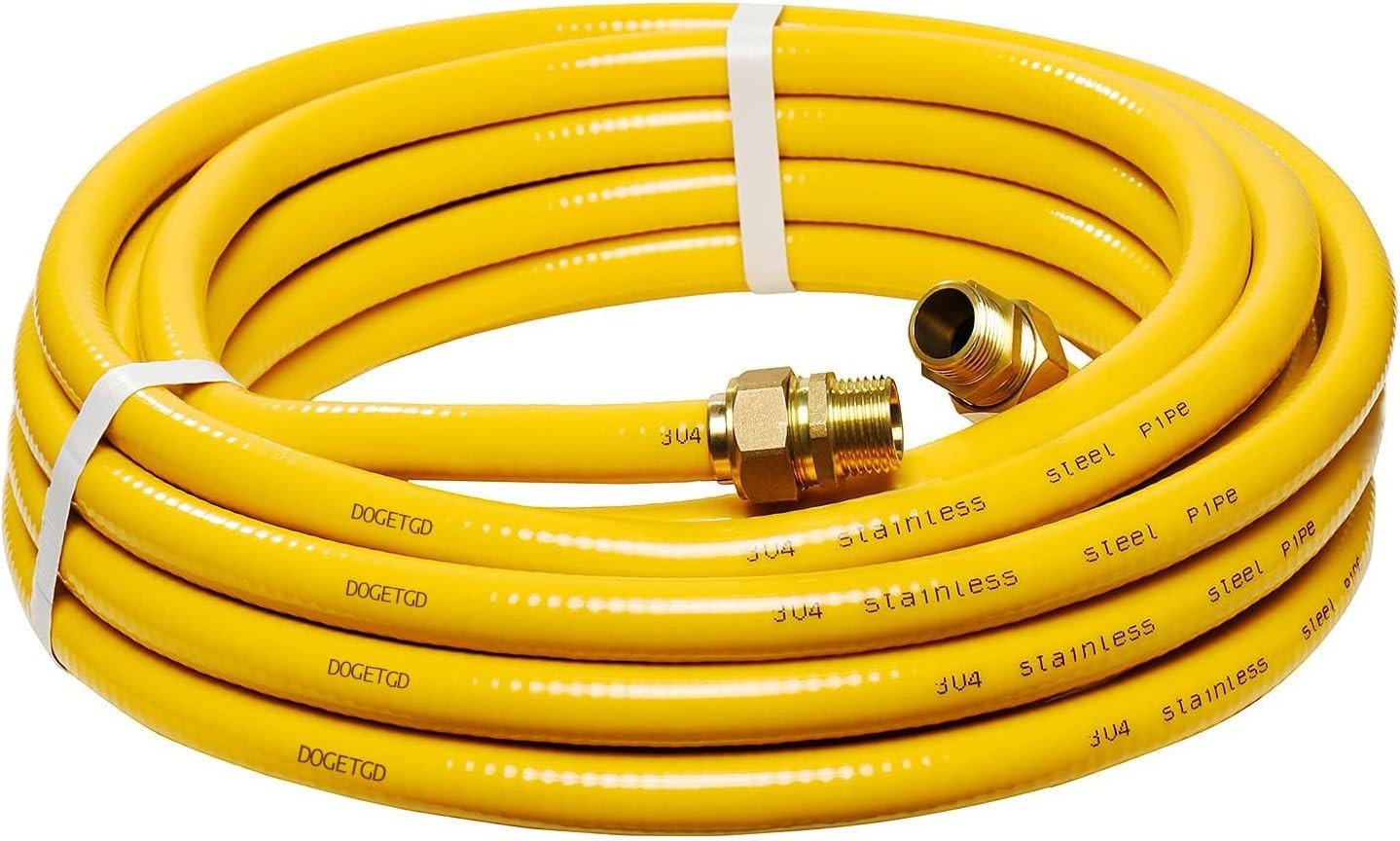 CSST 1/2" Gas Line 70ft Corrugated Tubing Flexible Gas Line Gas Hose Pipe Kit