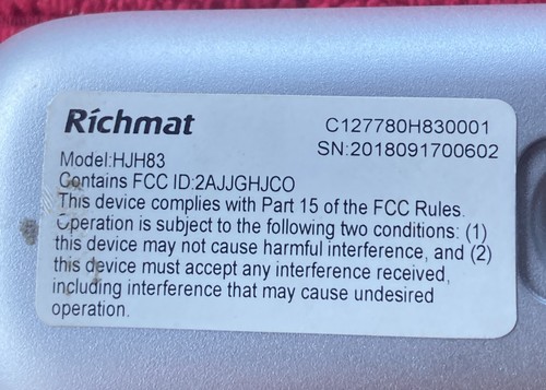 Richmat Telecomando Letto Regolabile HJH83 per Strutture E455 Base Regolabile - Foto 4 di 4