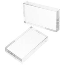 2 Pcs Science Optics Kits Optical Set Concave Lens Clear Glass Prism