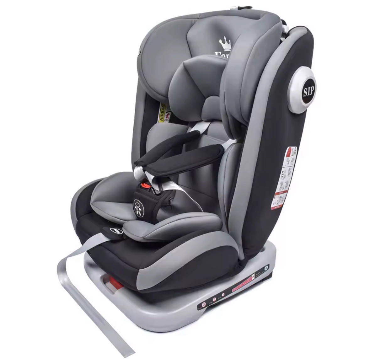 Seggiolino Auto Bambini Girevole Automobile Cintura A 5 Punti Girevole 360° foto 3