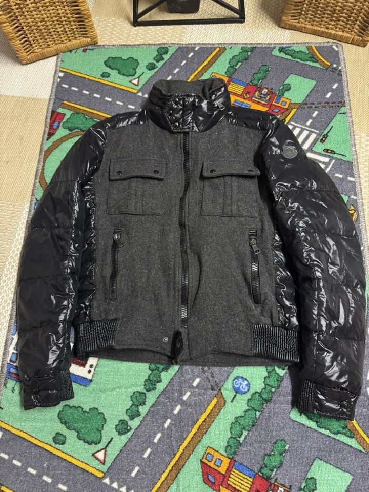 Chaqueta de plumón original Moncler Springfield rara chaqueta de invierno bombardero como NUEVA EXCELENTE - Imagen 2 de 4