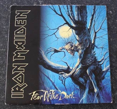 IRON MAIDEN FEAR OF THE DARK 1ST UK PRESSING VINYL LP 1992 EMD 1032