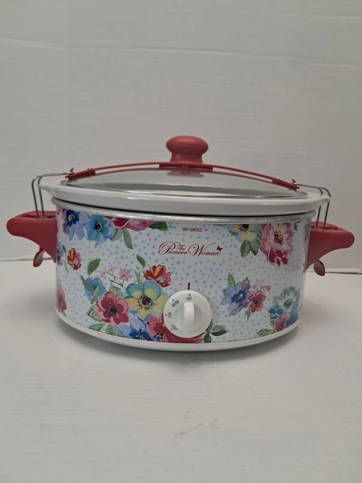 The Pioneer Woman Melody Floral Red 6 Quart Portable Slow Cooker
Opens in a new window or tab