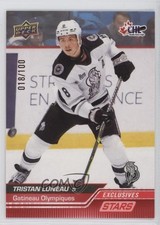 2023-24 Upper Deck CHL Stars Exclusives 18/100 Tristan Luneau #335 l5j