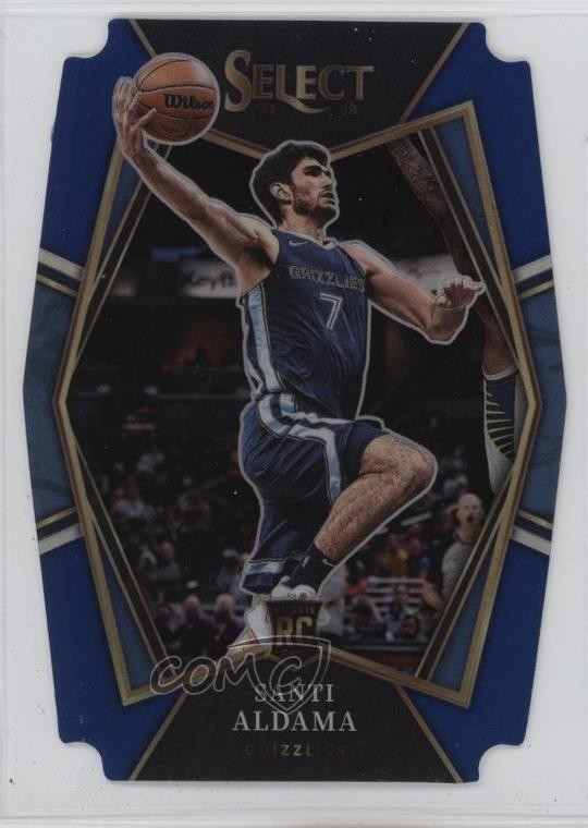 2021 Panini Select Premier Level Blue Prizm Die-Cut /249 Santi Aldama #101 1hq0