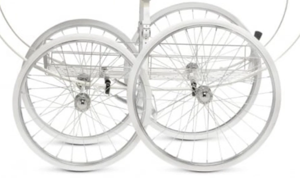 Серебряный крест Balmoral коляска колеса набор из 4 - 2 x 18 «и 2 x 20» совершенно новый - Изображение 2 из 2