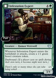 Infestation Expert // Infested Werewolf 206/277 Innistrad: Crimson Vow Foil