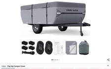 Umbrauto Pop-Up Camper Cover Fits 14-16Ft Tent Trailer: Waterproof Heavy Duty