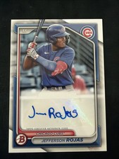 Jefferson Rojas 2024 Bowman Prospects Autographs Auto #PPRA-JR Chicago Cubs