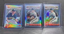 Lot of Three 1993 Finest Refractors (BJ Surhoff and John Wetteland)