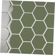 Sage Green Hexagon Peel and Stick Backsplash for Kitchen Back Splash 10 Sheets
