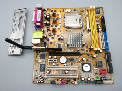 Asus P5V-VM SE DH Motherboard  socket 775 w/ Intel Pentium E2140 CPU + IO Shield