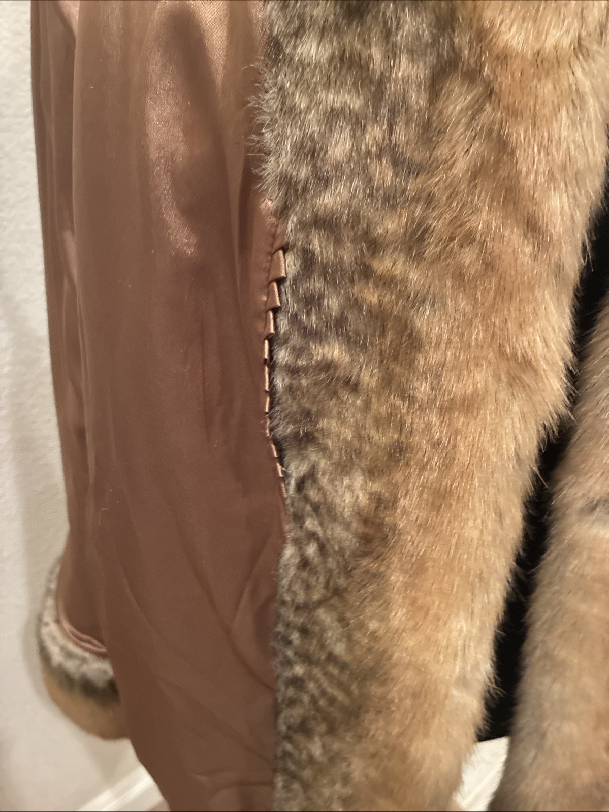 Dennis By Dennis Basso Winter Coat XL Faux Fur Hood Jacket Lined NWT