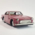 Red FERRARI 250 GT Tin Friction-Powered Toy Car By BANDAI Japan Circa 1966