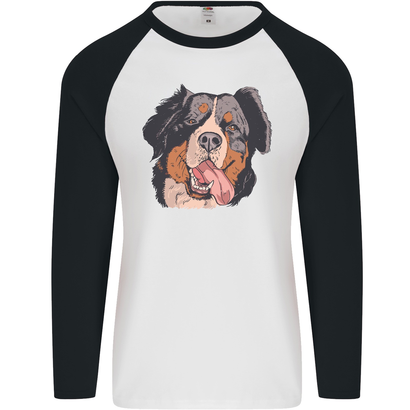 Camiseta De Béisbol De Manga Larga Para Hombre De Perro De Montaña De Berna