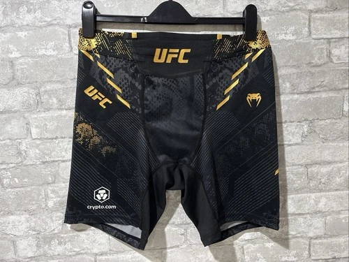 UFC Adrenaline Venum Shorts XXL 2XL Vale Tudo Black Gold Authentic NWT