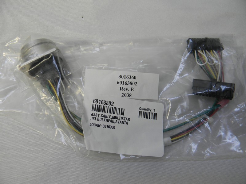 60163802 ASSY, Cable, Multistar, ISI Bulkhead, Avanta
