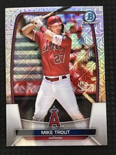 Mike Trout 2023 Bowman Chrome Mojo Refractor #89 - Los Angeles Angels