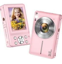 Camera 2024 Upgraded FHD 1080P Digital Camera for Kids with 16X Zoom Flashlight